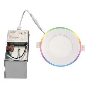 9W+<strong>3W</strong> 5CCT <strong>LED</strong> Panel Lights 4Inch Ultra Slim Low Profile Ceiling Lighting Fixture Night Light - Product Image 3