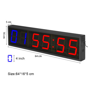 CHEETIE CP50C classico commerciale grande orologio conto alla rovescia a parete Crossfit cronometro Timer con pulsante di arresto di fine avvio - Product Image 2