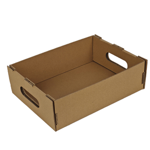 Custom Strong Cardboard Corrugated Paper Tuck Box Kraft Paper Food Tray Box for <strong>Apples</strong> Cherry Fruit Set - Product Image 1