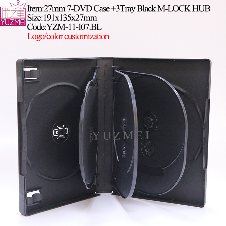 I07:27mm M-LOCK 7-DVD Case Black