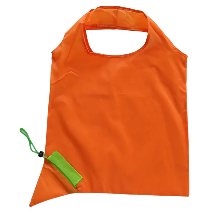BSCI Custom Roll Up Mini Turnip Foldable Reusable Fold Up Radish Carrot Foldable Shopping Bag