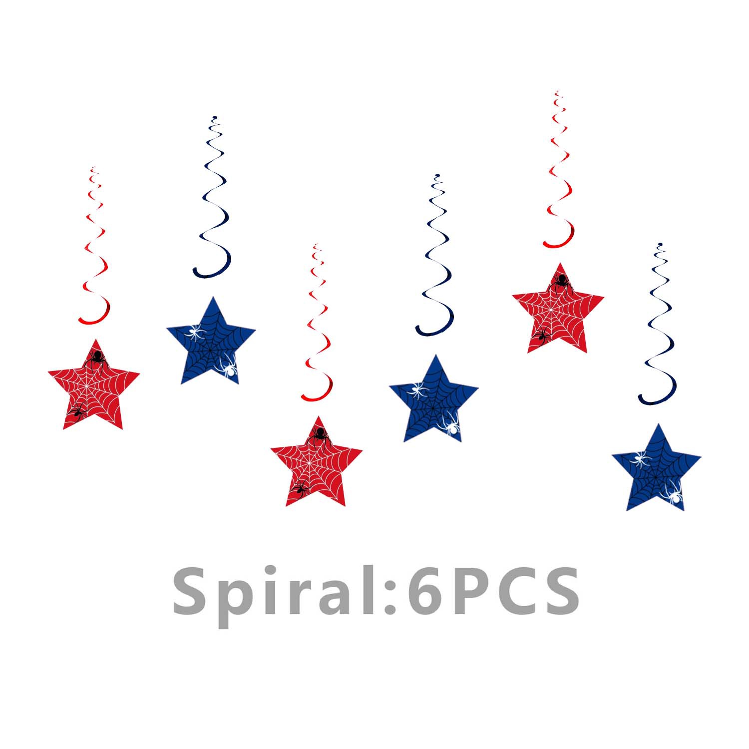 Guirlandes spirales 6 pièces