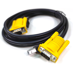 USBとVGAコネクタを組み合わせた厳しいリモートコントロールKVMスイッチ専用の高品質1.5M2-in-1 USBKVMケーブル - Product Image 3