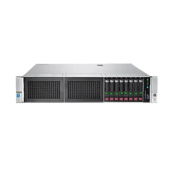 Hardware do servidor HP HPE Gen9 DL380 Proliant 8SFF HDD 1TB Servidor de data center Rack 2U Servidor usado