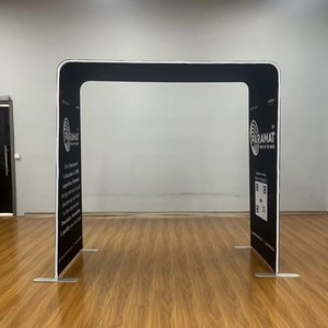 クイックセットアップファブリックアーチディスプレイトレードショー機器テンションファブリックバナースタンド写真展示ブース