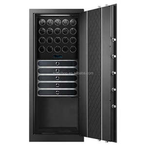 Yangına dayanıklı kaplama ile özelleştirilmiş saat sarıcı kasa elektronik kilit 5 depolama çekmecesi izle güvenli - Product Image 2