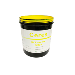高品质Ceres UV/LED柔版印刷油墨，用于纸张和标签印刷，颜色黄色，5千克/桶 - Product Image 3