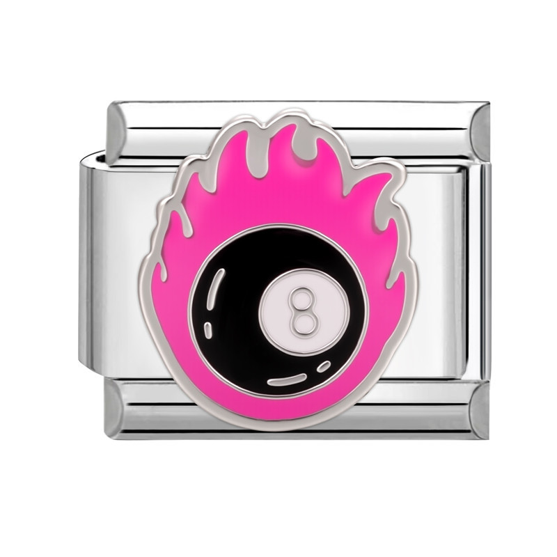 Number 8 ball Silver