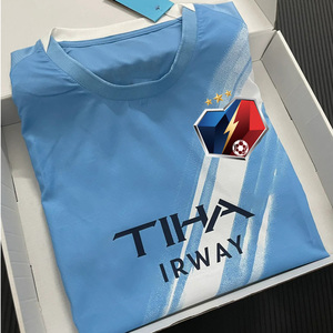 Bán Buôn Manes Thành Phố 25/26 Mới Bóng Đá Jersey Áo Sơ Mi 100% Polyester Nhanh Khô Người Lớn Jersey Đồng Phục Bóng Đá Tops Haaland #9 - Product Image 1