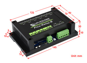 <strong>Raspberry</strong> <strong>Pi</strong> Pico Industrial 8-Channel <strong>Relay</strong> <strong>Module</strong> For Pico Power Supply Isolation Photocoupler Isolation - Product Image 4