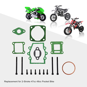 Goofit 40mm xi lanh xe máy Top End Gasket kit thay thế cho 2 đột quỵ 49cc <span class=keywords><strong>50cc</strong></span> YAMAHA y-zinger JOG ATV Scooter Dirt Bike - Product Image 4