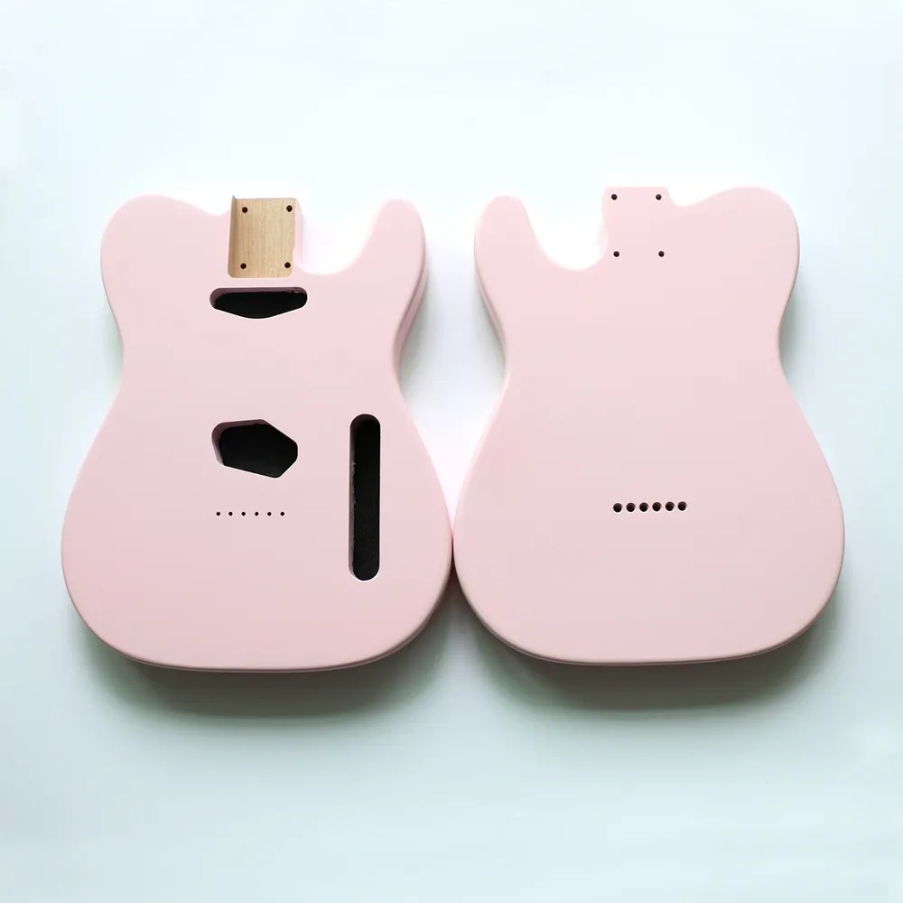 Cuerpo de guitarra eléctrica Donlis Alder Wood Nitro acabado Shell Pink TL para construir guitarras hechas a mano