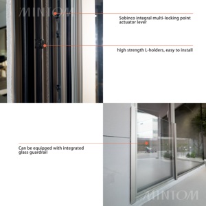 Mintom último diseño marco estrecho aluminio inclinación y giro ventanas con mosquitera a prueba de viento inclinación y giro ventanas - Product Image 3