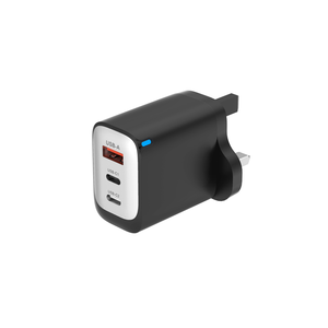En kaliteli İngiltere AU abd ab hint tak 1 USB C ve telefon kamera Tablet için 2 TYPE-C şarj hızlı şarj güç adaptörü - Product Image 6