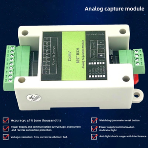 Módulo de recolección de muestreo de señal analógica 485 voltaje y corriente 4-20mA/0-5 V/10V Modbus convertidor ADC Modbus analógico a digital - Product Image 5