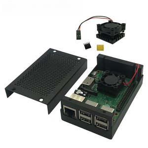 Raspberry Pi 4B алюминиевая сетчатая коробка Raspberry Pi 4-го поколения металлический корпус с охлаждающим вентилятором - Product Image 3
