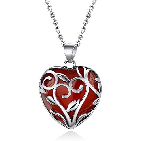 01. Heart Nature Red Agate-Celtic Leaf Jan.