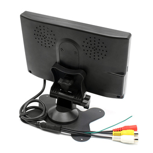 Monitor de visión trasera para coche, DC12V-24V, TFT, LCD, 7 pulgadas, RCA, 4 pines, BNC, entrada de vídeo para cámara de visión trasera, cámara de vigilancia