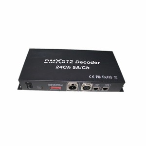 DMX512 Decoder Wireless XLR <strong>DMX</strong> <strong>Controller</strong> <strong>Dmx</strong> 512 Rgb <strong>Led</strong> <strong>Controller</strong> DC12v-24V 24CH*5A