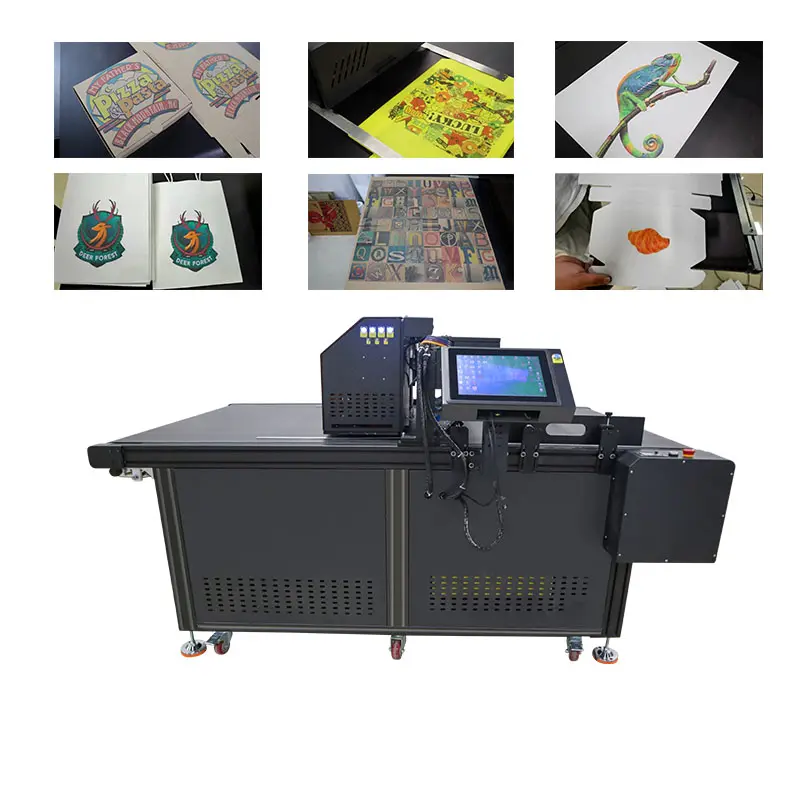 Faith 2024 nueva impresora digital de un solo paso impresora de un solo paso para caja de cartón corrugado embalaje papel Kraft