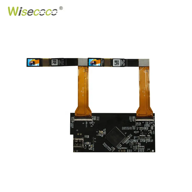 Wisecoco Vr Ar Screen Solution 0.49 Inch Oled Micro Display Mipi 40Pins 1800cd/m2 1920*1080 Mini Panel Touch Optional