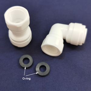 RO Water System Fitting 1/<strong>4</strong>&quot; 3/8&quot; 5/16&quot; <strong>OD</strong> Hose <strong>Tube</strong> 1/<strong>4</strong>&quot; 1/2&quot; 3/<strong>4</strong>&quot; 1/8&quot; Female Thread Plastic Pipe Quick Connector - Product Image 2