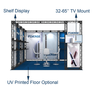 Fiera espositiva modulare moderna in alluminio 10x10, fiera espositiva modulare, - Product Image 3