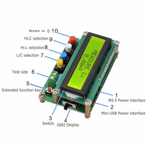 LC100-A LCD ดิจิตอลความแม่นยำสูงตัวเหนี่ยวนำตัวเก็บประจุตัวต้านทาน L/C เมตร PCB - Product Image 5
