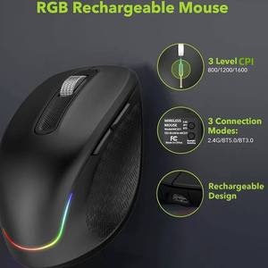 2.4G Wireless <strong>Bluetooth</strong> Dual-mode Charging <strong>Keyboard</strong> and <strong>Mouse</strong> Combination Kit Silent Ergonomics - Product Image 3