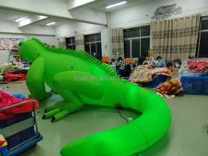 Tùy chỉnh <span class=keywords><strong>Inflatable</strong></span> màu xanh lá cây <span class=keywords><strong>Iguana</strong></span> mô hình <span class=keywords><strong>Inflatable</strong></span> thằn lằn phim hoạt hình bóng với ánh sáng LED cho rừng chủ đề tổ chức sự kiện - Product Image 2