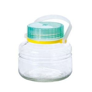 ขวดแก้ว807 CC ภาชนะชนิดกว้าง2L สำหรับการทำน้ำส้มสายชูและสำหรับการจัดเก็บอาหารที่มีด้ามจับพลาสติก - Product Image 2