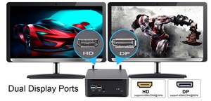 HYSTOU süper Mini bilgisayar Intel Core i7-8565U MSATA M.2 2DDR4 tipi C Win 10/11 masaüstü 4k çift ekran ofis PC M2 - Product Image 4