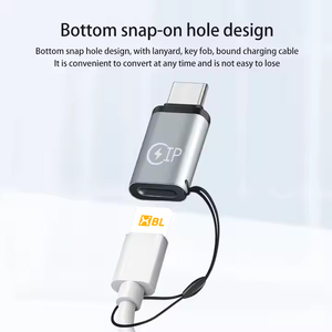 C tipi 8-pin adaptörü dişi tip C adaptörü Ios için hızlı şarj adaptörü USB C dönüştürücü - Product Image 2