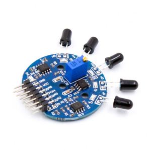 Stock CL0065 New 1Pc Five Way / Channel Flame Sensor <strong>Module</strong> <strong>Analog</strong> Digital Dual <strong>Output</strong> Fire Extinguishing Board - Product Image 3