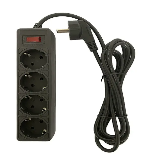 HAOYONG Electrical Extension Socket with Overload Switch Surge Protection Power Extension Board