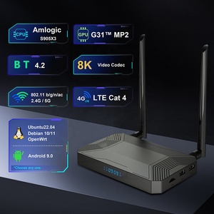 Multimedia Android Gsm Sim Slot Tv Box 4g Debian Ubuntu Linux Stb Openwrt Lte Satellite <strong>Receiver</strong> 4k <strong>Decoder</strong> Linux Tv Box - Product Image 3