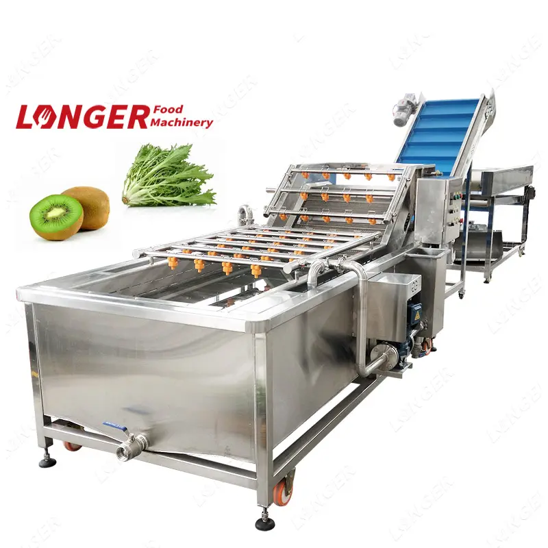 Fabricantes venda industrial bolha de ar ozônio kiwi frutas vegetais máquina de lavar para lettuce celery