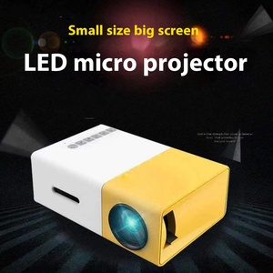 YG300 Proyector LED portátil Mini 2K Resolución Amarillo y blanco Sistema operativo Android 11 para uso doméstico Proyector transfronterizo - Product Image 2