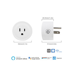 Tuya ปลั๊กอัจฉริยะ Wi-Fi ขนาดเล็ก10A ตั้งเวลาควบคุมด้วยเสียงได้ใช้กับ Alexa Google Home - Product Image 6