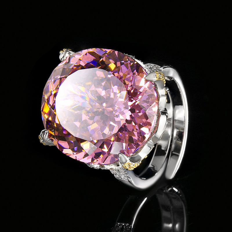 Bague rose séchée, taille ajustable