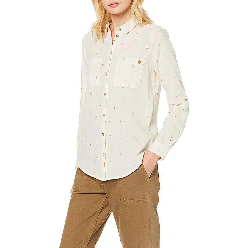 Blusa de chifón lisa de manga larga para otoño, camisa elegante de alta calidad para mujer, talla grande