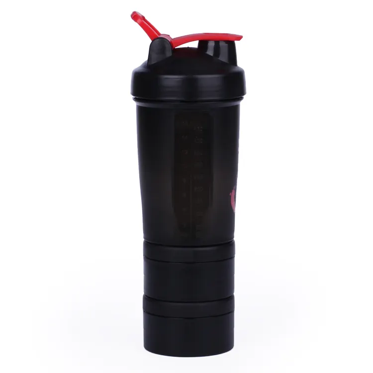 Fornecedor chinês de fábrica de shakers de 620ml, copo de plástico para água esportiva, fitness, fitness, proteína, misturador com tampa aberta