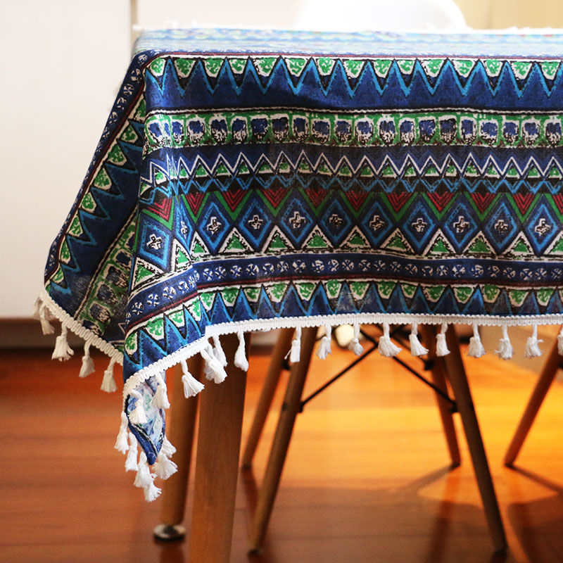 Bohemian Blue Tassel Style