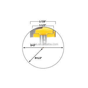 Tuoke tk1113 1/2 Shank chế biến gỗ công cụ cắt cho Carbide lớn Bát Router bit - Product Image 2