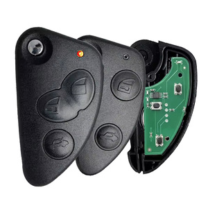 FCCID 147 156 166 GTアルファロメオリモートフォブノーカット用SIP22ブレード433MHZ ID48チップ交換用3ボタンフリップカーキー - Product Image 1