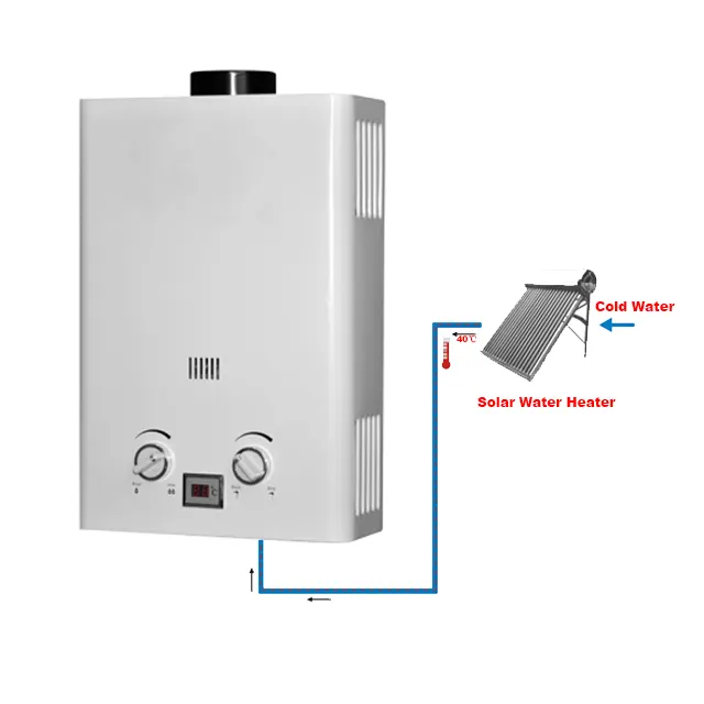 LPG Gas Water Heater Domestic Instant Tankless Propane Tankless Gas Water Heater 6L ~ 16L Solar Gas Water Heater