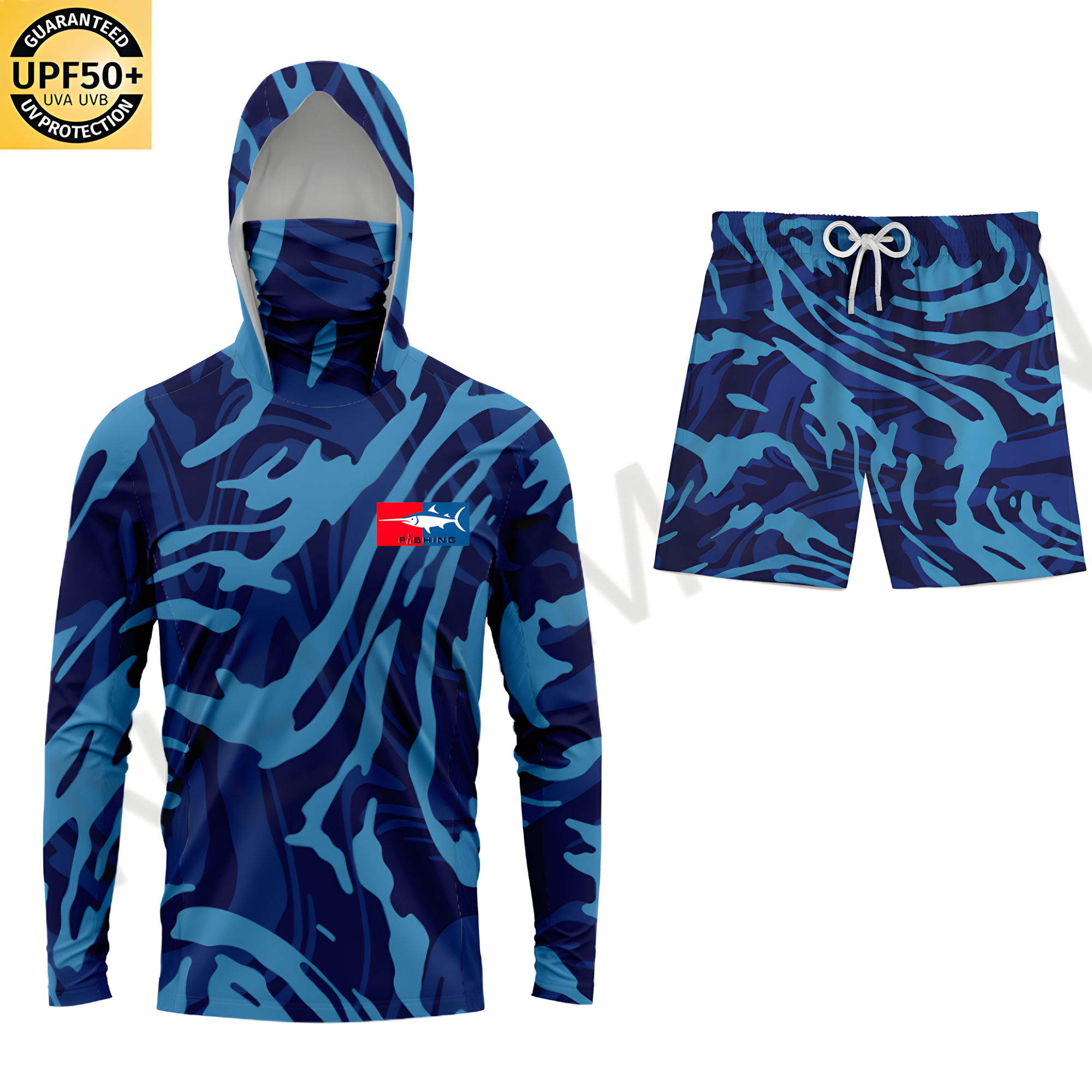 Camouflage blue