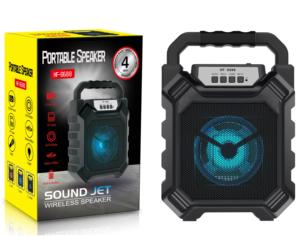 Altavoz portátil de viaje Altavoz Bluetooth multifuncional con radio FM Luz LED Amplificador de soporte para teléfono móvil - Product Image 6