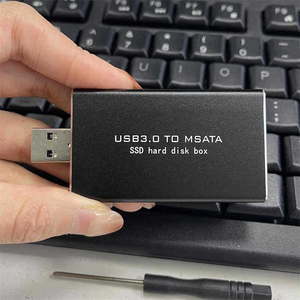 MSATA至USB 5Gbps USB 3.0至mSATA固态硬盘机箱迷你PCI-E mSATA至USB 3.0转换器适配器M2固态硬盘外置硬盘盒 - Product Image 2