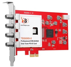 TBS6909-X V2 <strong>DVB</strong>-S2X/S2/<strong>S</strong> 8 Tuner Card Digital Satellite Receiver <strong>IPTV</strong> Streaming Card FTA <strong>DVB</strong>-S2X PCIe Card for <strong>IPTV</strong> Streaming